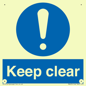 keep clear